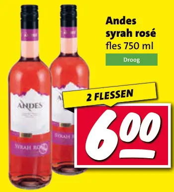 Aanbieding: Andes syrah rosé