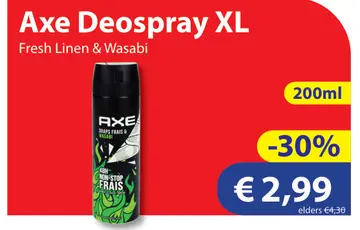 Aanbieding: Axe Deospray XL