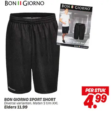 Aanbieding: BON GIORNO SPORT SHORT