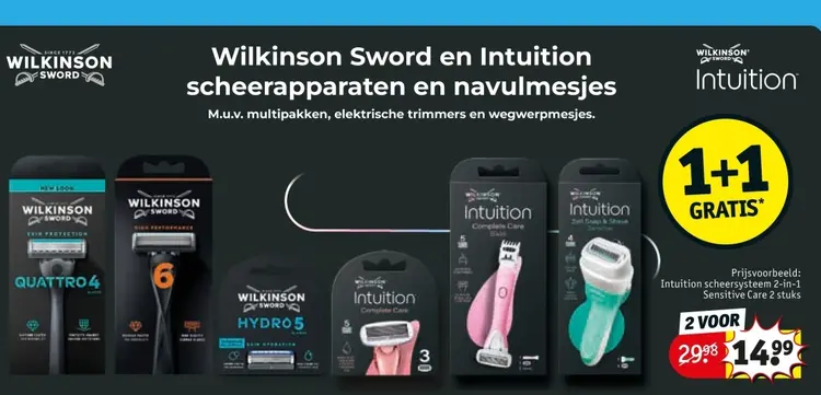 Aanbieding: Intuition scheersysteem 2-in-1 Sensitive Care