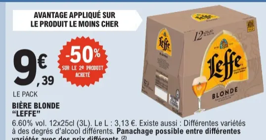 Offre: Bière blonde