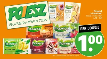 Aanbieding: Pickwick 1-kopsthee