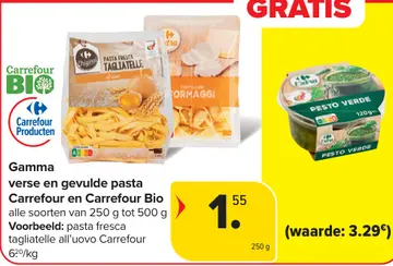 Aanbieding: verse en gevulde pasta