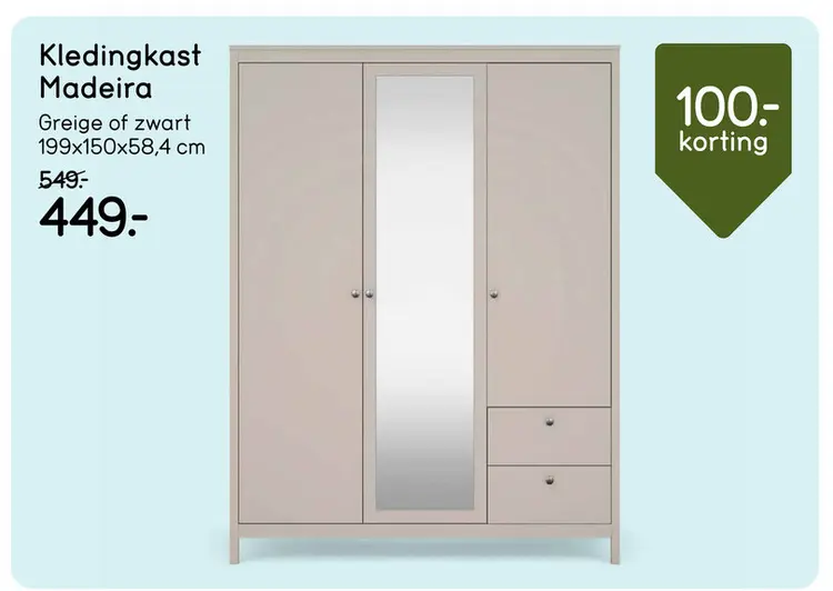 Aanbieding: Kledingkast Madeira