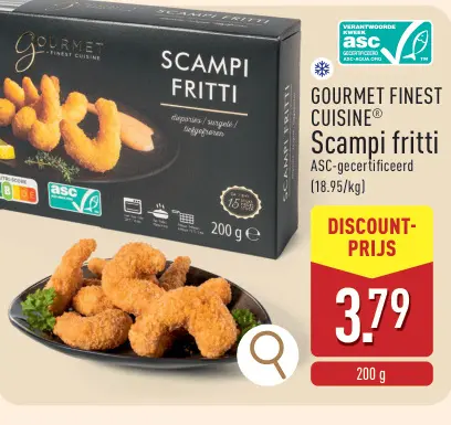 Promotie: Scampi fritti