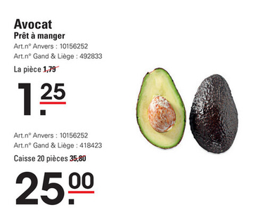 Offre: Avocat Prêt à manger