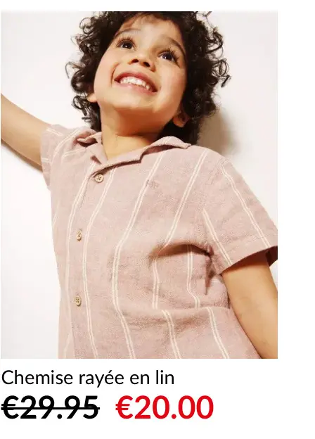 Offre: Chemise rayée en lin