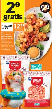 Aanbieding: Super Choice geblancheerde gepelde scampi