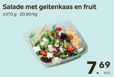 Promotie: Salade met geitenkaas en fruit