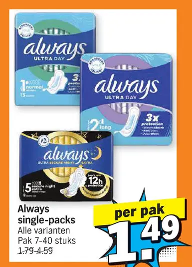 Promotie: Single-packs