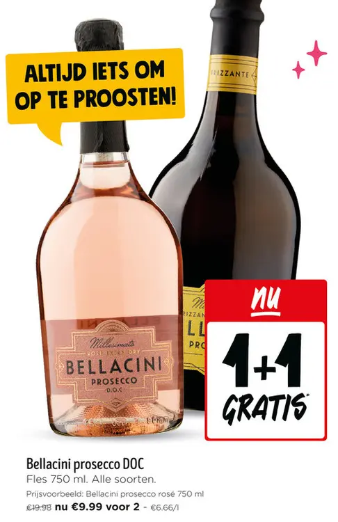 Promotie: Bellacini prosecco DOC