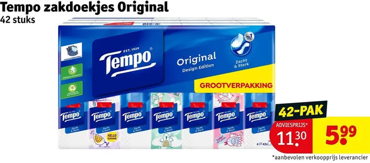 Aanbieding: Zakdoekjes Original
