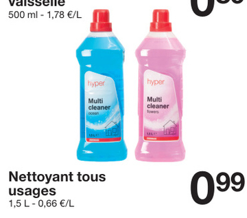 Offre: Nettoyant tous usages