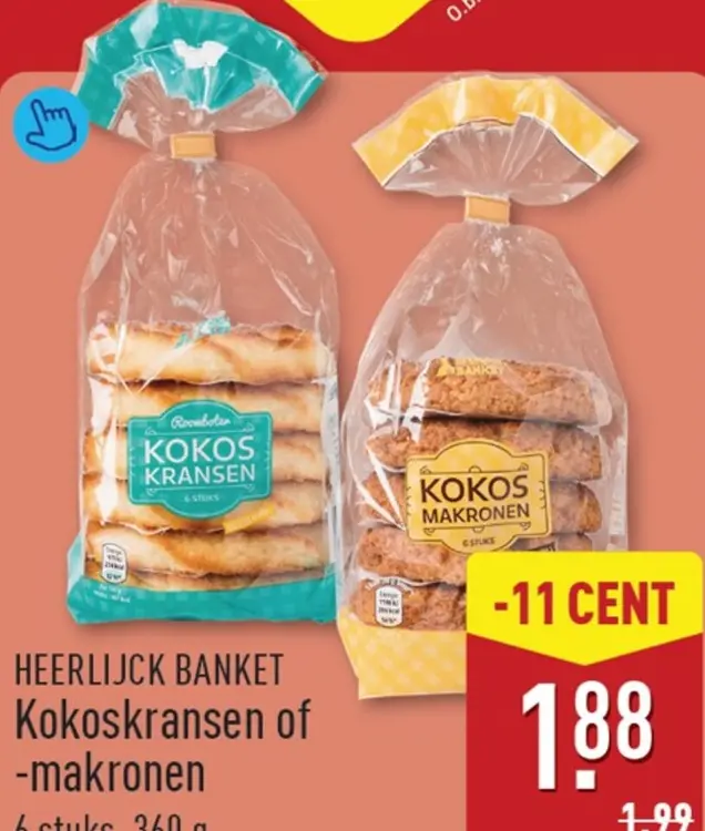 Aanbieding: Kokoskransen of -makronen