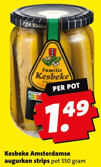 Aanbieding: Amsterdamse augurken strips
