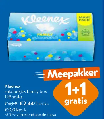 Promotie: Zakdoekjes family box