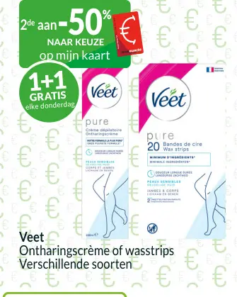 Promotie: Ontharingscrème of wasstrips