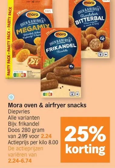 Promotie: Mora oven & airfryer snacks