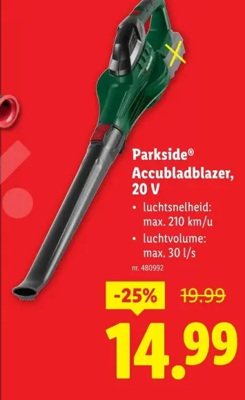 Promotie: Accubladblazer