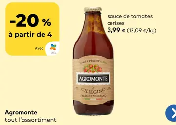 Offre: sauce de tomates cerises