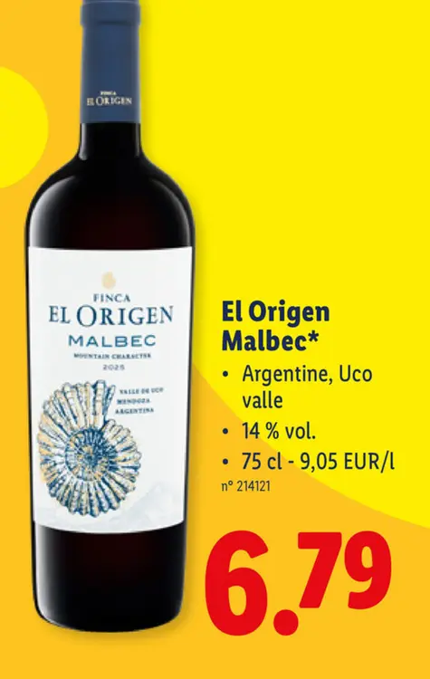 Offre: El Origen Malbec