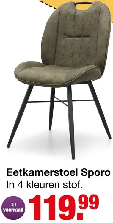 Aanbieding: Eetkamerstoel Sporo