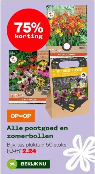 Aanbieding: Alle pootgoed en zomerbollen