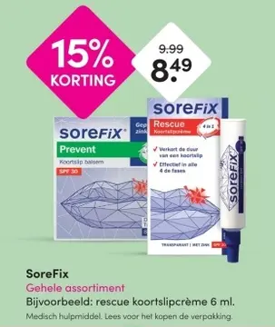 Aanbieding: SoreFix Gehele assortiment