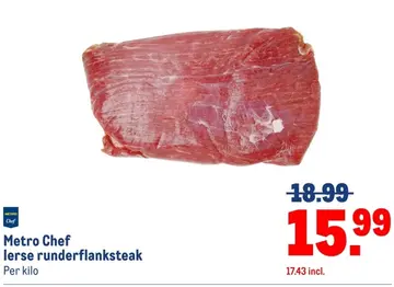Aanbieding: Metro Chef Ierse runderflanksteak