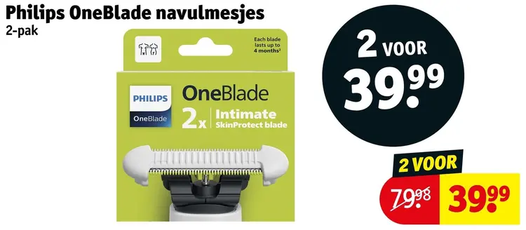 Aanbieding: OneBlade navulmesjes