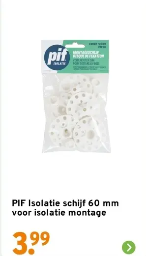Aanbieding: Isolatie schijf 60 mm