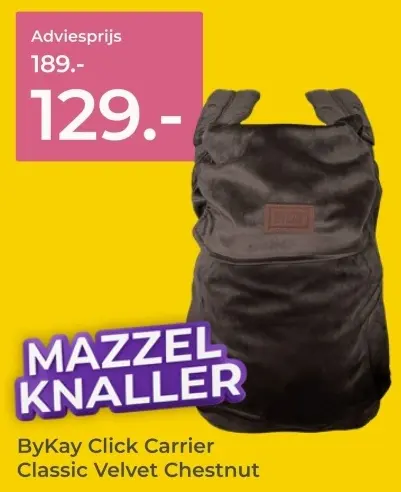 Aanbieding: Click Carrier Classic Velvet Chestnut