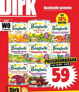 Aanbieding: Bonduelle groente
