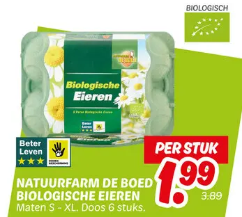Aanbieding: Natuurfarm de boed biologische eieren