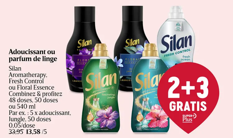 Offre: Adoucissant ou parfum de linge