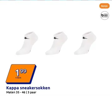 Aanbieding: Kappa sneakersokken