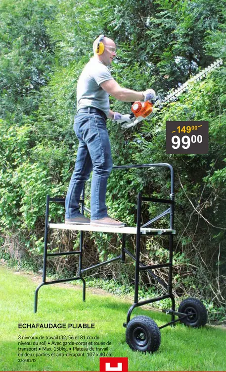 Offre: Echafaudage pliable
