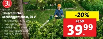 Aanbieding: Telescopische accuheggenschaar
