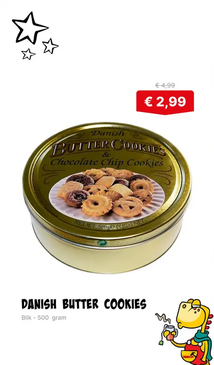Aanbieding: Danish butter cookies