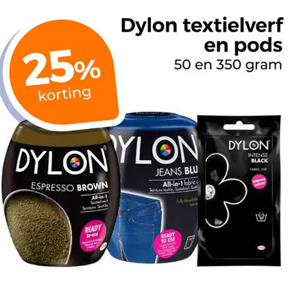 Aanbieding: Dylon textielverf en pods