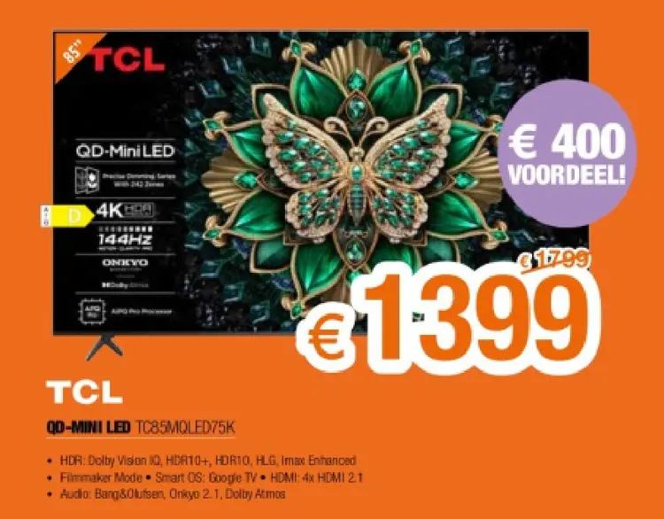 Promotie: QD-Mini LED TC85MQLED75K