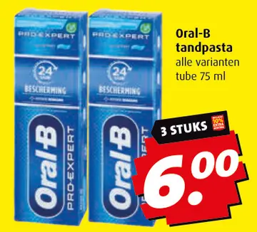 Aanbieding: Oral-B tandpasta
