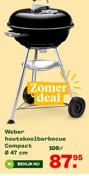 Aanbieding: Weber houtskoolbarbecue Compact