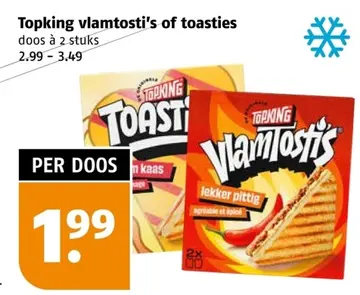 Aanbieding: Topking vlamtosti's of toasties