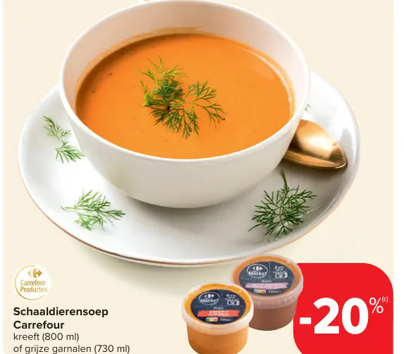 Promotie: Schaaldierensoep