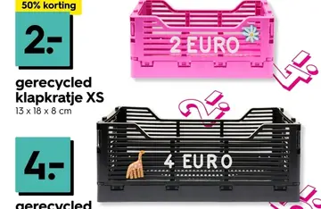 Aanbieding: gerecycled klapkratje XS