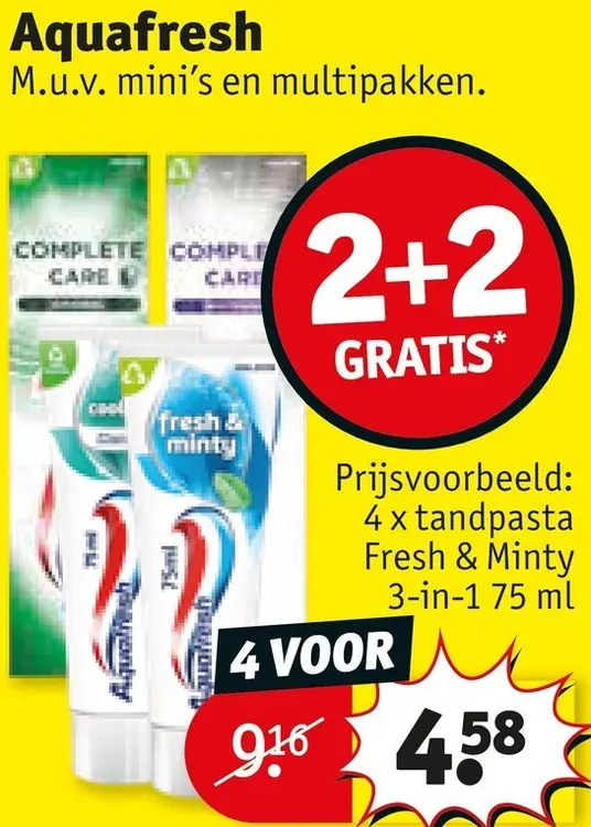 Promotie: Tandpasta