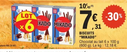 Aanbieding: Biscuits "mikado"