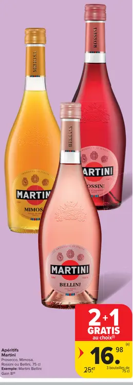 Offre: Apéritifs Martini