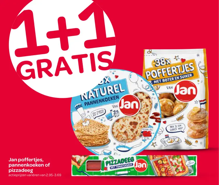 Aanbieding: Poffertjes, pannenkoeken of pizzadeeg